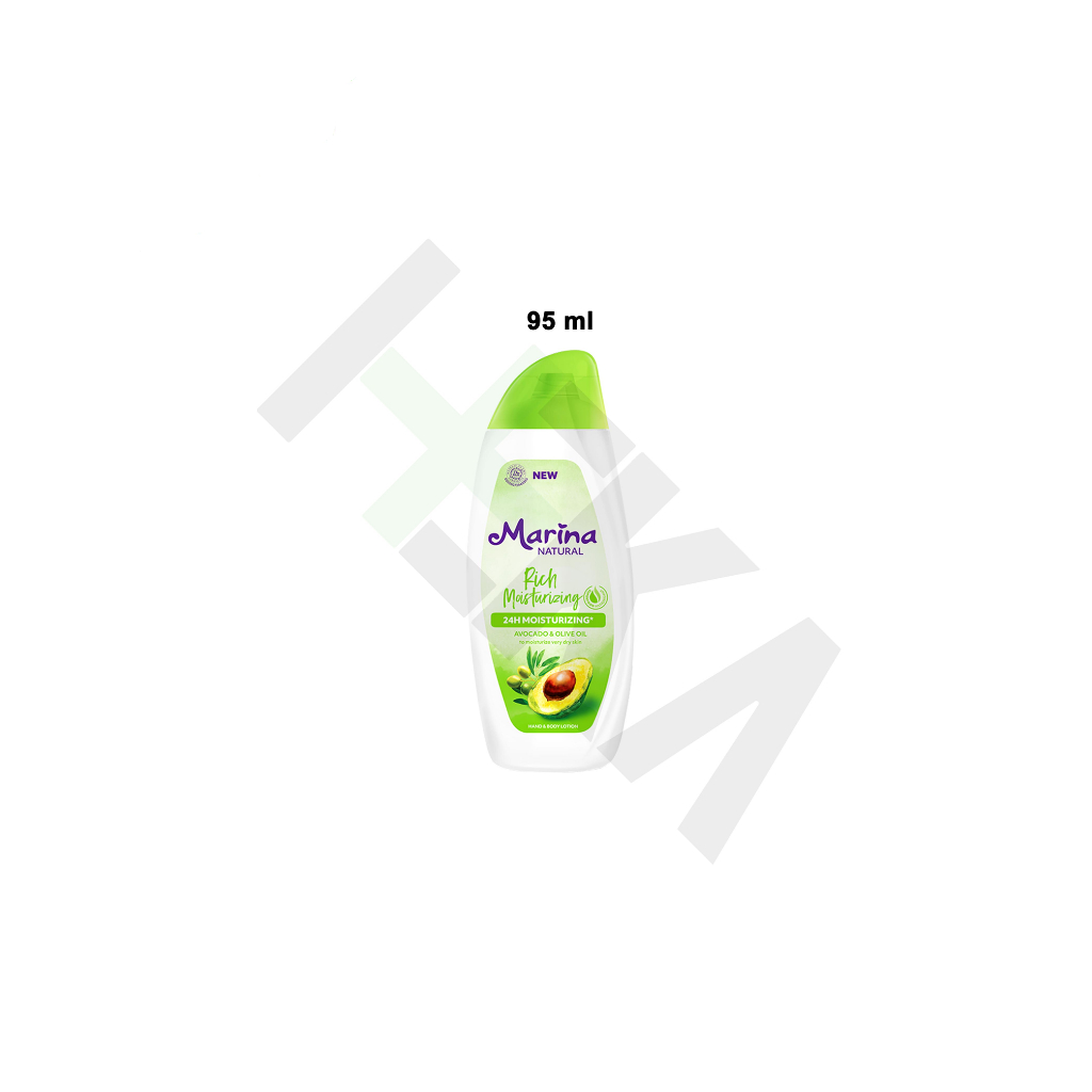 Marina Handbody Lotion Natural Rich Moisturizing - Avocado & Olive Oil [Tembalang]