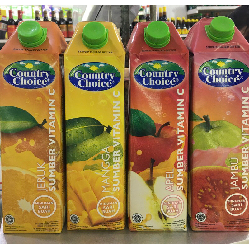 

Country Choice Minuman Sari Buah 1L
