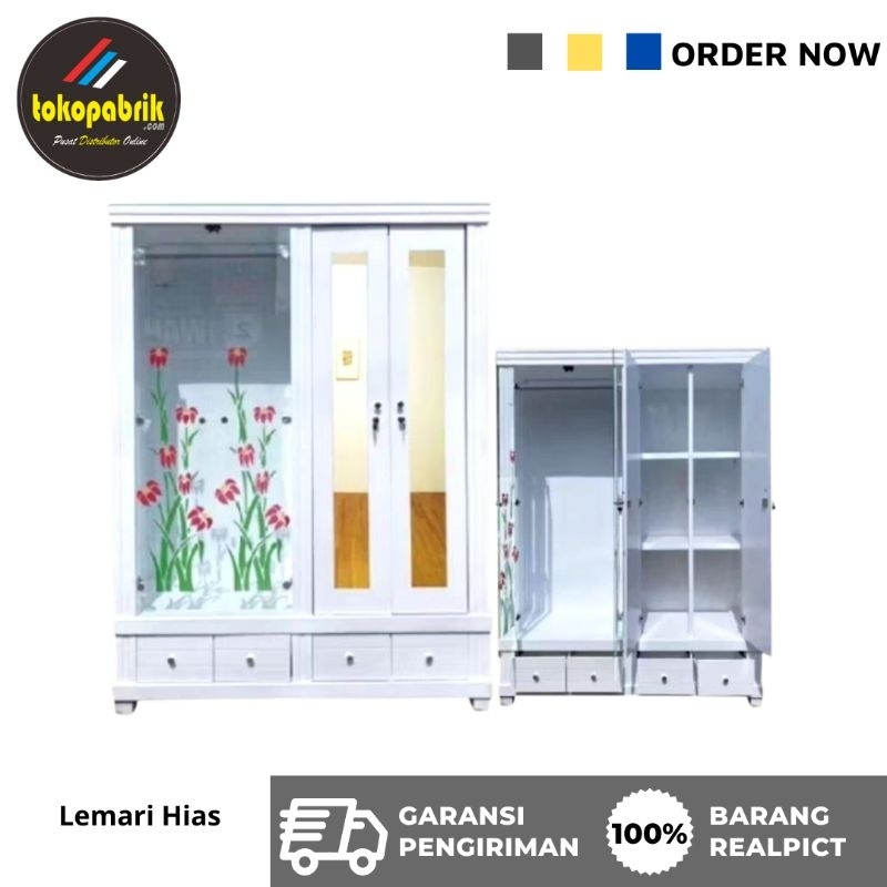 Lemari pakaian gamis, lemari baju 4 pintu, lemari gantung 4 pintu, lemari jumbo multiplek, lemari 4 
