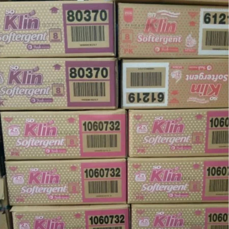 SOKLIN SOFTERGENT BUBUK SABUN CUCI BAJU 1 DUS ISI 24 PCS - RATU STORE