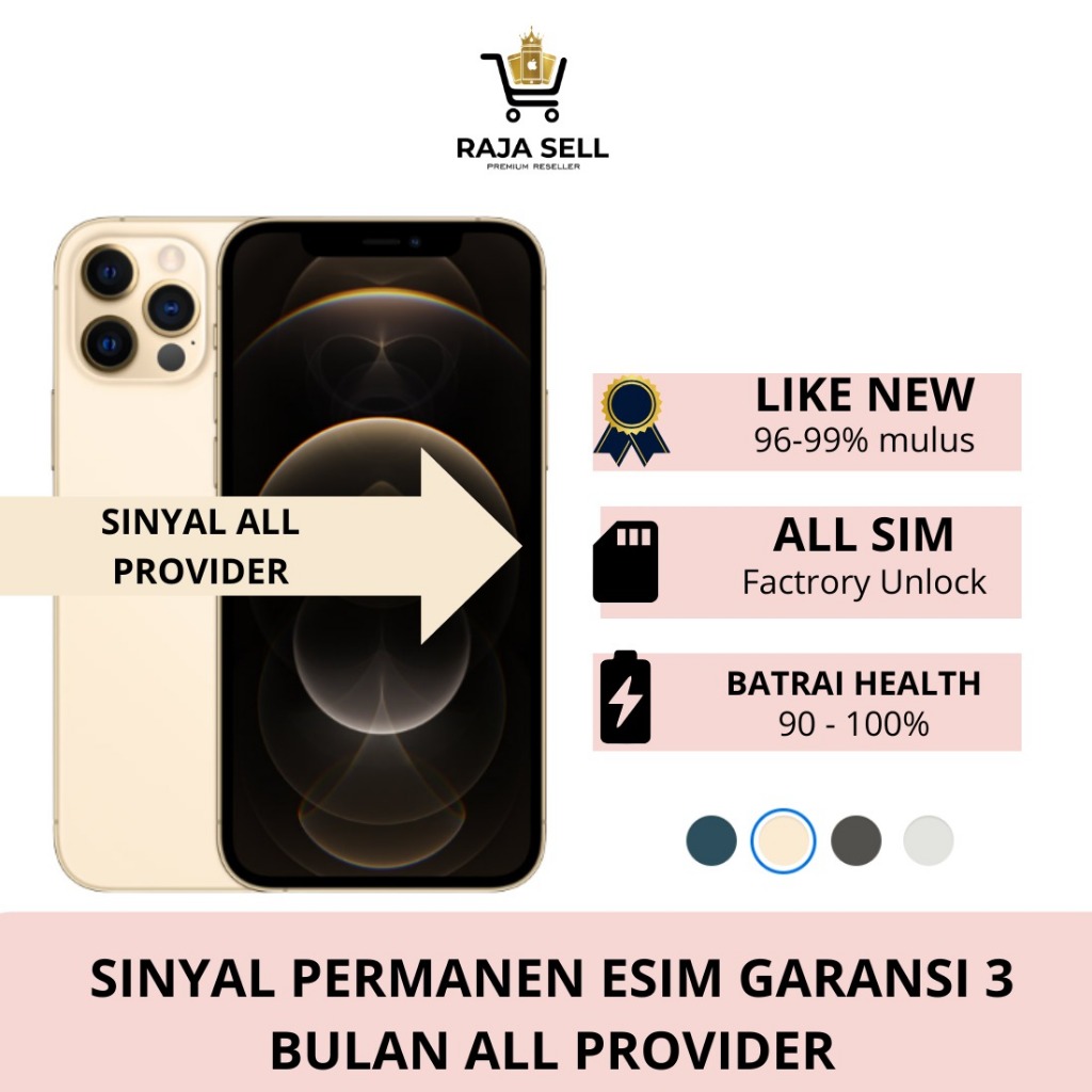 SINYAL PERMANEN 12PRO 128GB/256GB/512GB SECOND GRADE A LIKE NEW factory UNLOCK