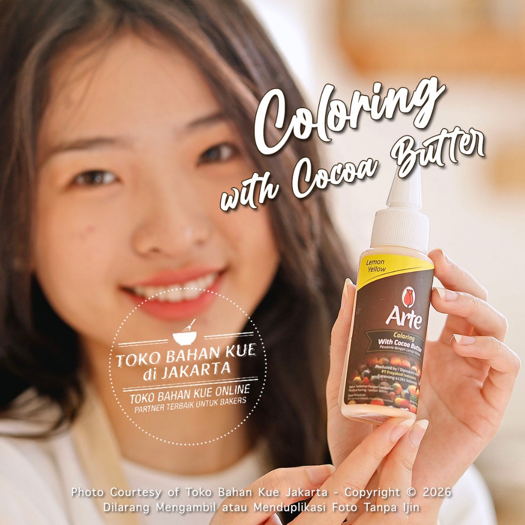 

Tulip ARTE LEMON YELLOW Chocolate Coloring Cocoa Butter Pewarna KUNING