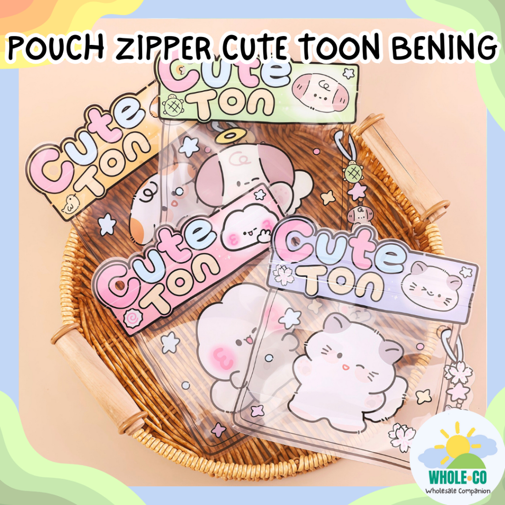 

Pouch Zipper Cute Toon Bening Premium Bingkisan Mini Snack Ulang Tahun Hadiah Hewan Lucu Unik Imut Termurah Grosir Cod