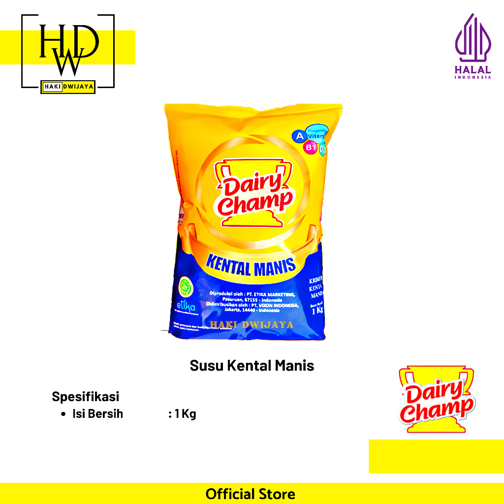 

[1Kg] Dairy Champ Susu Kental Manis