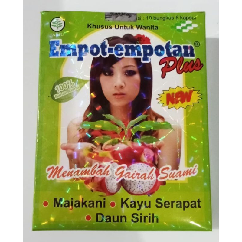 

Jamu EMPOT EMPOTAN PLUS MAJAKANI KAYU SERAPAT DAUN SIRIH KEMASAN DOS ISI 10 SACHET