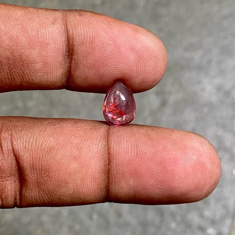 Natural Pink Tourmaline Batu Pink Turmaline Cabochon Batu tourmaline Dim 11x8x4