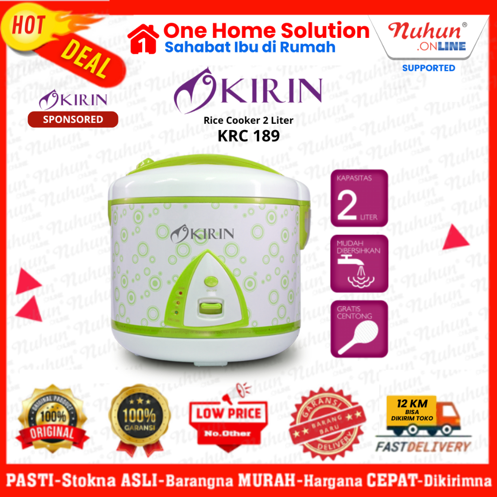 Kirin Rice Cooker KRC 189 Original Terjamin