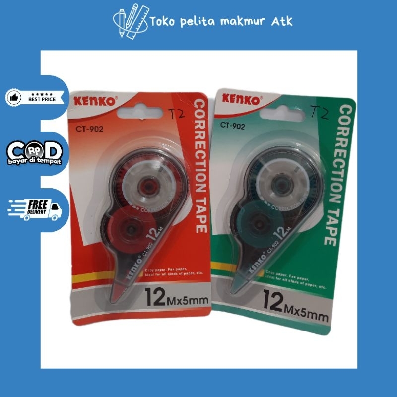 

CORRECTION TAPE KENKO | PENGHAPUS TIPE-X PITA KERTAS KENKO | STIPO KERTAS KENKO