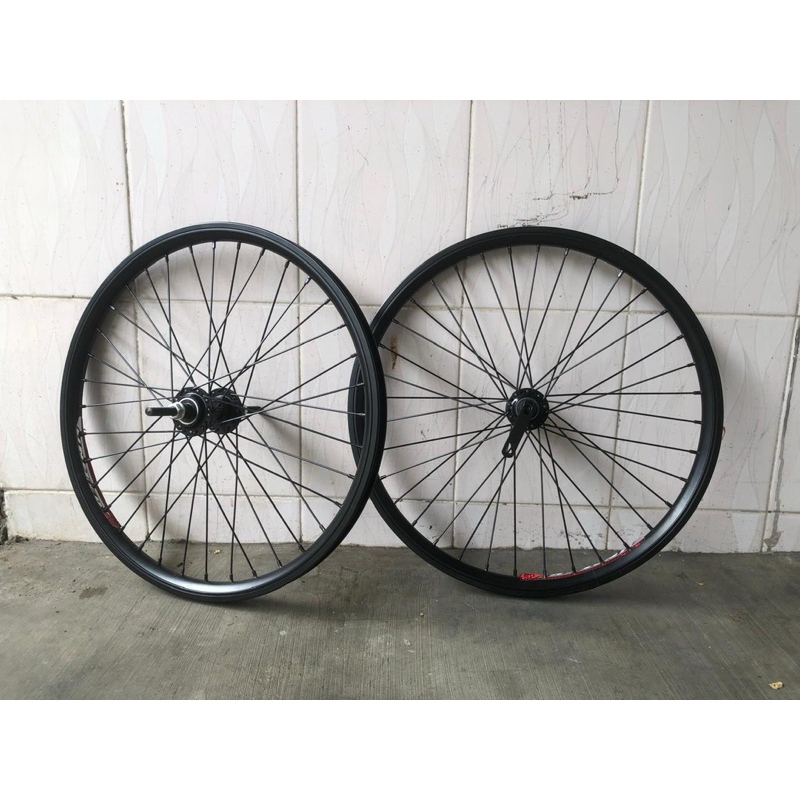 WHEELSET BMX 20 406 36H BEARING ALLOY SETELAN BAGUS KENCANG