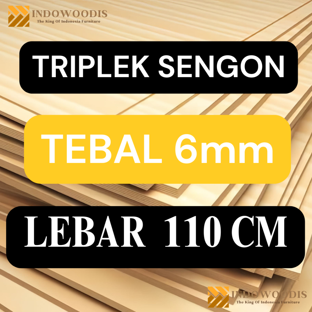 TRIPLEK SENGON TEBAL 6MM LEBAR 110CM