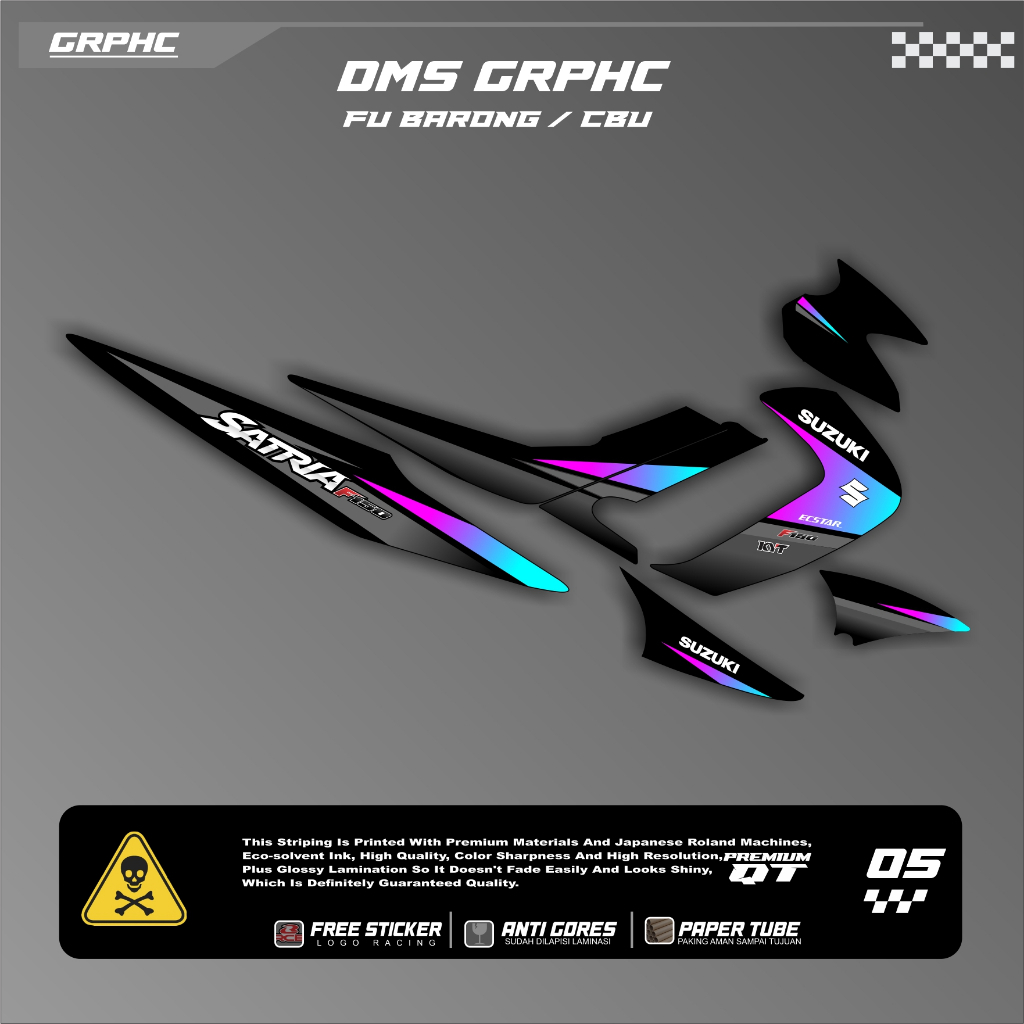 Striping Satria Fu Barong - Striping Fu Old lama - Variasi