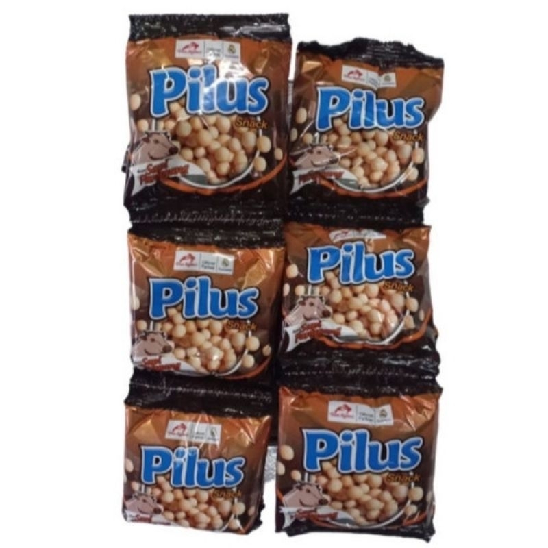 

Pilus snack 1renteng isi 10 sachet