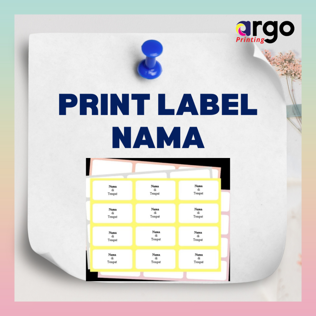Cetak Label Stiker Untuk Nama Undangan Pernikahan dengan Label Nama 103