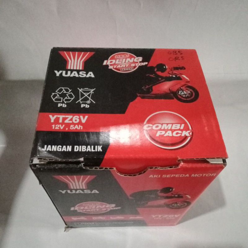 AKI YUASA YTZ6SV / AKI KERING YUASA YTZ6SV/ AKI KERING.