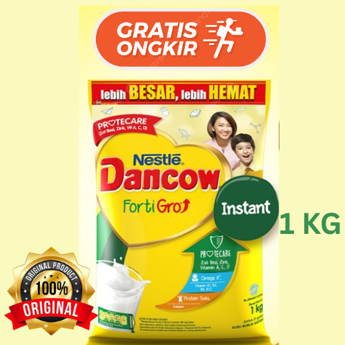 

Dancow Fortigrow Susu Bubuk Instan / Coklat Pouch 1 Kg TERLARIS