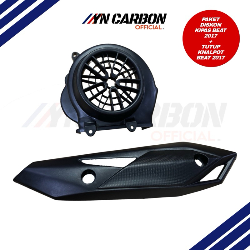 DISKON Paket Tutup Knalpot Beat Fi 2017 + Cover Kipas Beat Fi 2017 Harga termurah