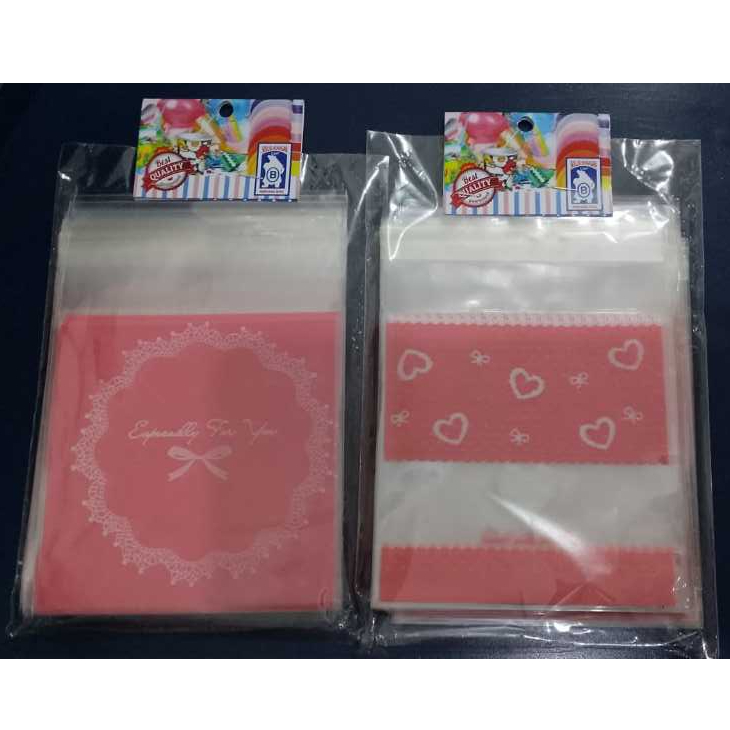 

50 Pcs Plastik Cookies Ukuran 10x10 l Plastik Opp Motif Lucu Kemasan Kue Permen Snack Biskuit