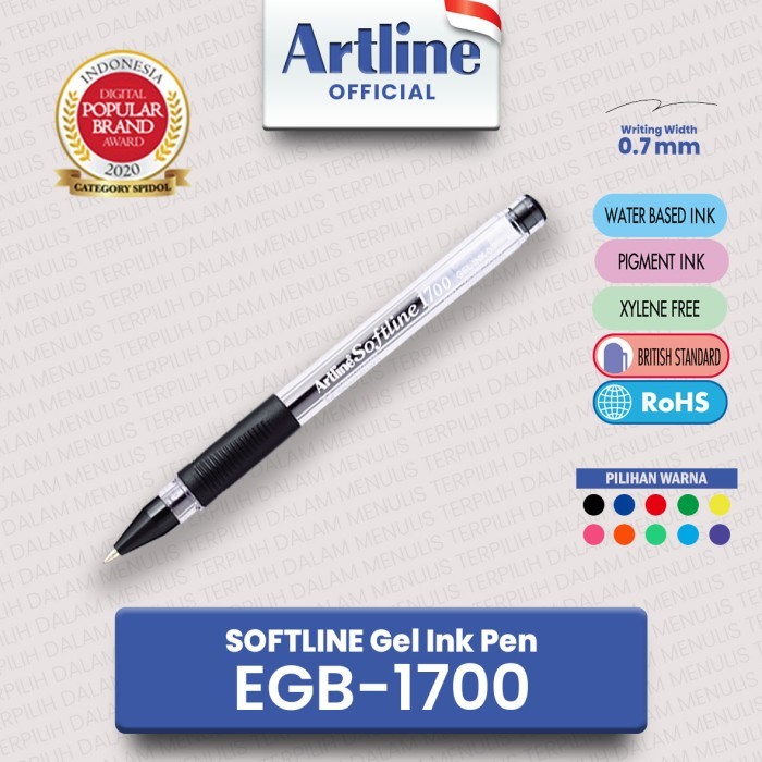 

Pulpen Warna Warni / Bolpoint / Artline Softline EGB-1700 0.7MM