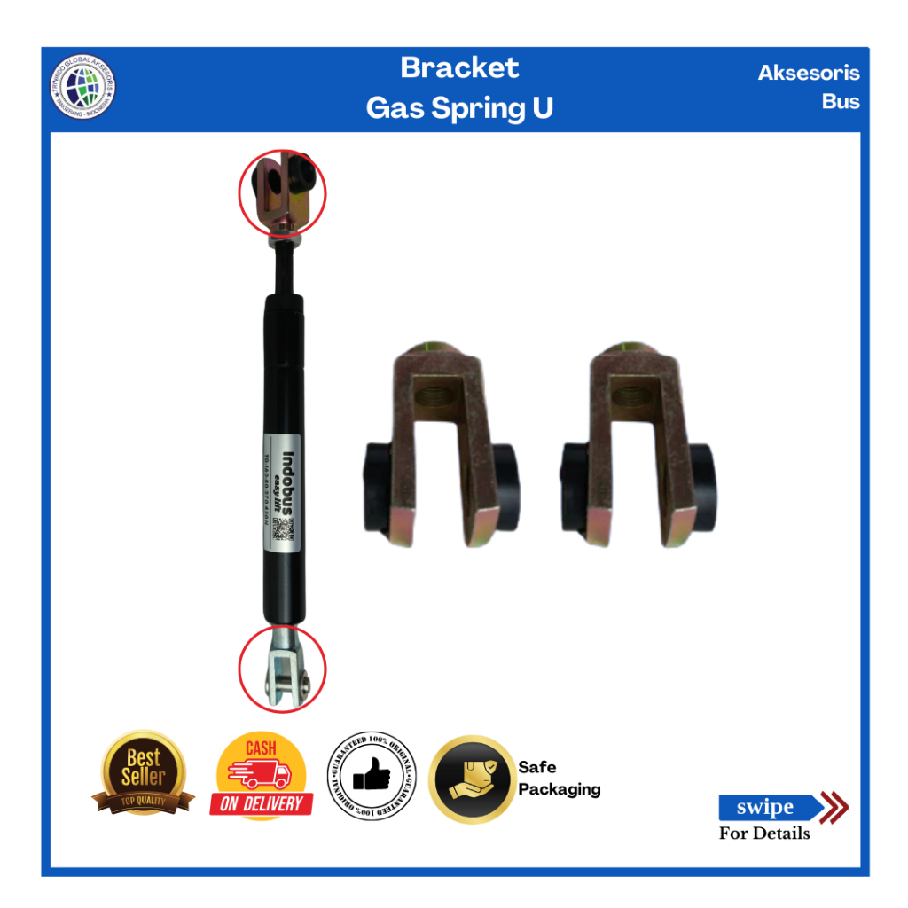 BRACKET U GAS SPRING/BRACKET STABILUS JOK