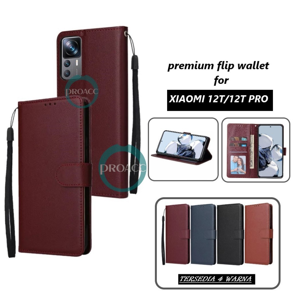 case hp for XIAOMI 12T / XIAOMI 12T PRO flip wallet leather case Premium flip case Casing hp flip co