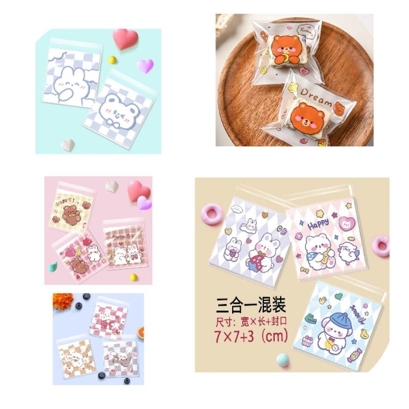 

Plastik Packing snack cookies atau candy byk motiv