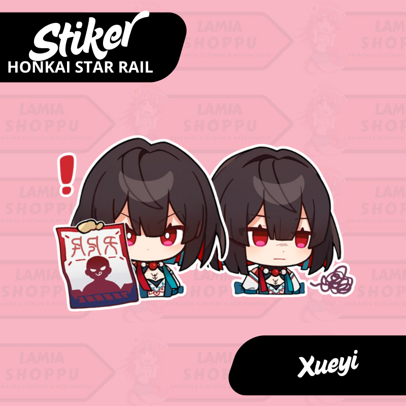 

Stiker Honkai Star Rail Xueyi | Sticker Xueyi HSR | Merch Anime Game Vinyl Anti Air