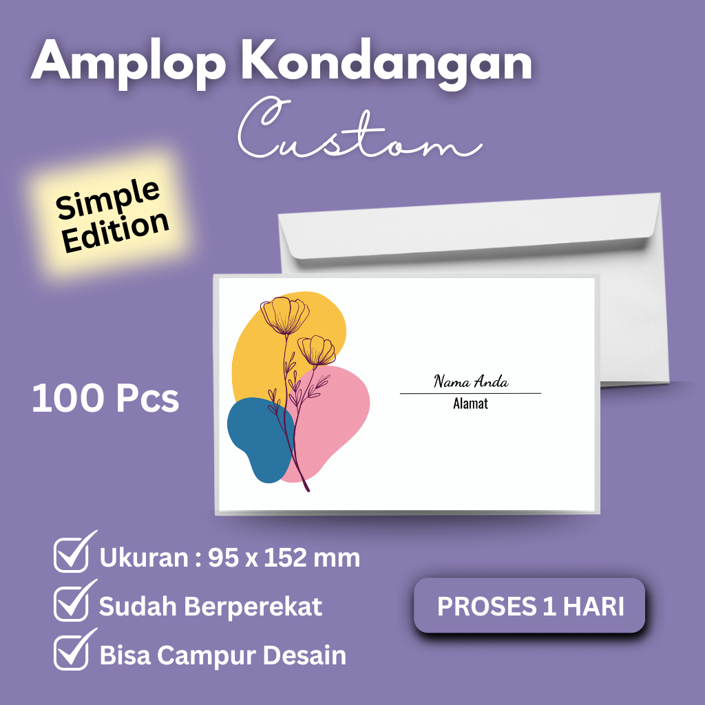 

Amplop Kondangan Custom Estetik Isi 100 | Bisa Request Nama | Simple Edition | 1 Hari Jadi