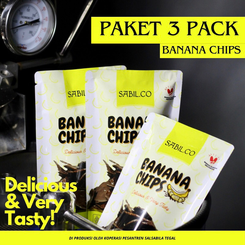 

Banana Chips Pisang Coklat 3 Pcs Original Snack Coklat Raja Pisang Cemilan