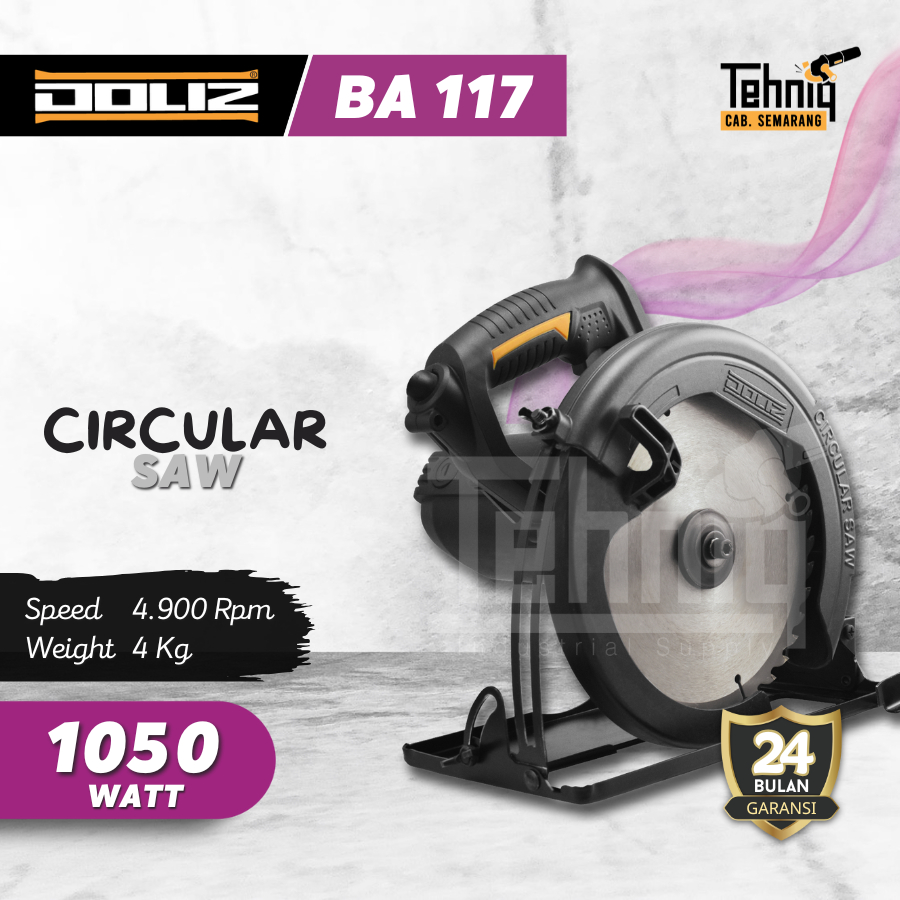 Mesin Potong Kayu Doliz BA117 / Doliz Circular Saw 7 Inch BA 117