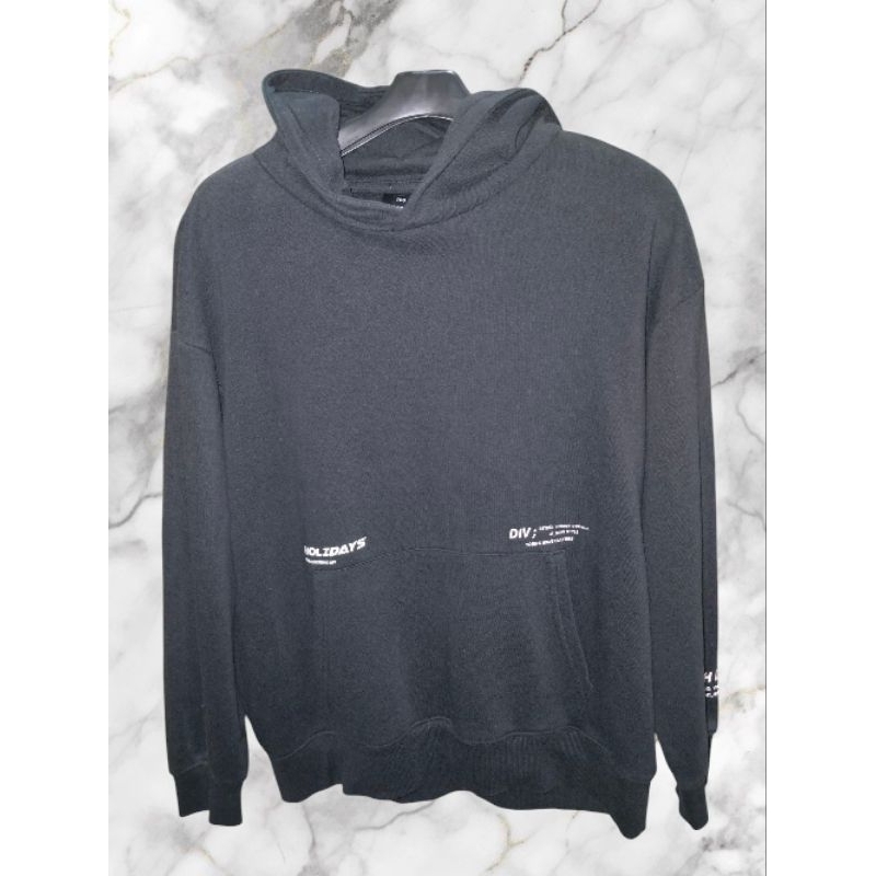 HOODIE PRIA HITAM HANGTEN