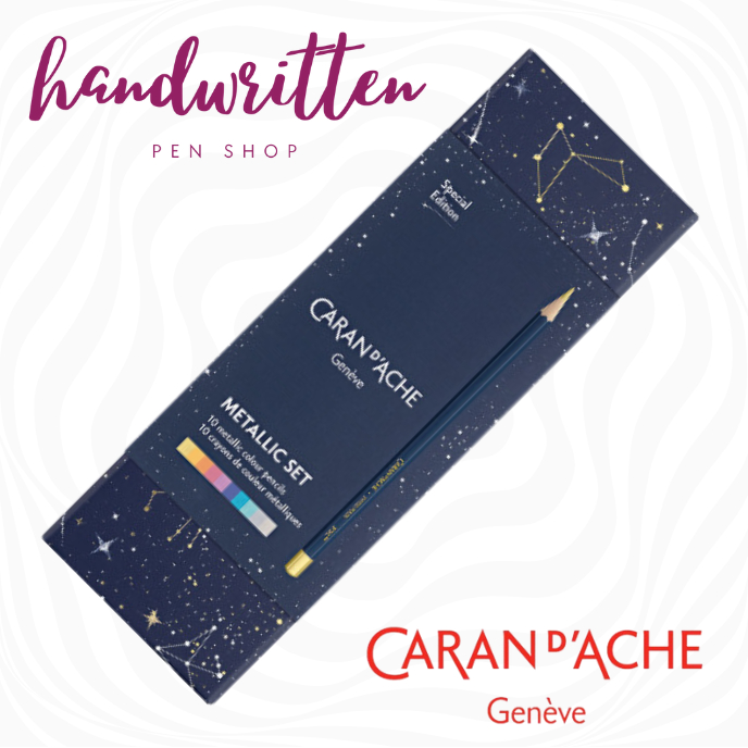 

CARAN DACHE Cosmic Blue Color Pencil Set / Pensil Warna