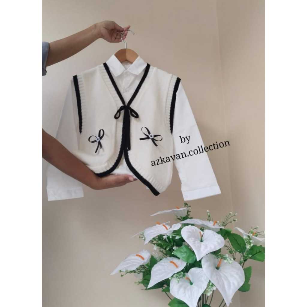 SET VEST KEMEJA korean style anak umur 6-7-8-10-11-12 tahun
