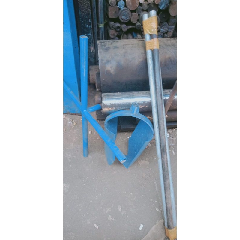 bor pile trospal diameter 30cm set pipa 1" dan pemutarnya