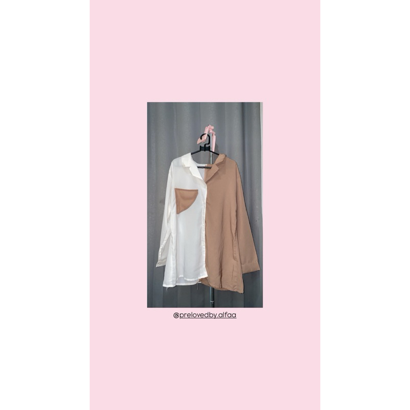 Kemeja Two Tone