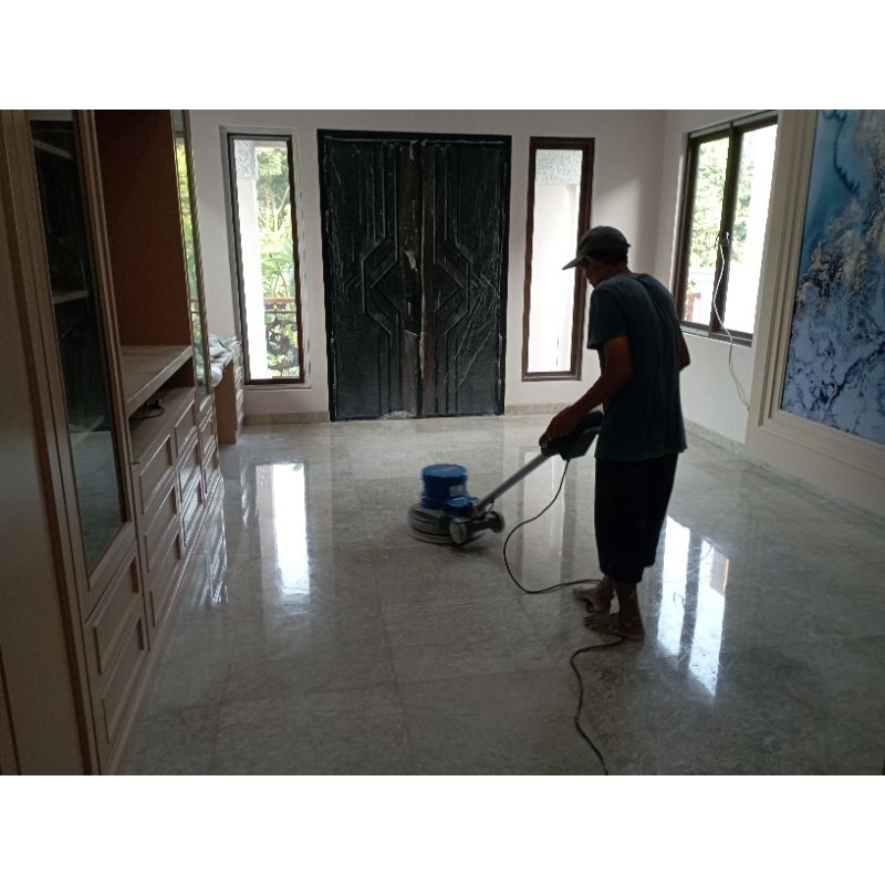 Jasa Poles Lantai Marmer Granit Traso Tehel Acian Semen Kramik