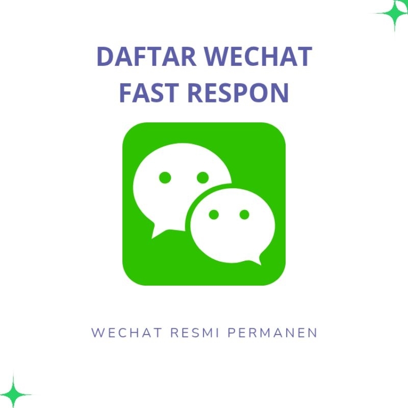 Daftar/Buat Akun Wechat Resmi Permanen