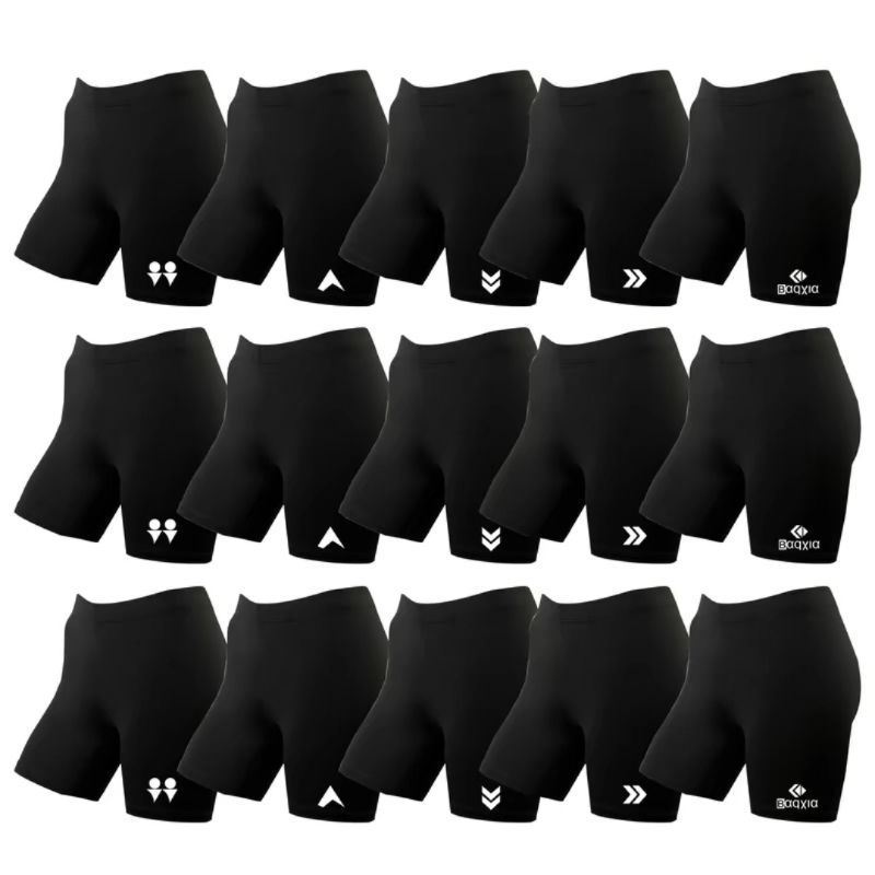 10pcs shot pants legging pendek olahraga pria wanita sablon /polos Daleman pria wanita