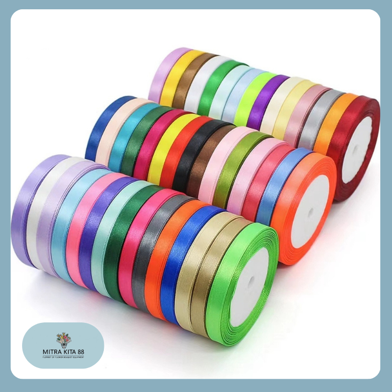 

Pita Satin Pita Kado Premium Pita Buket Bunga Hampers Gift 1Cm ROLL PT01