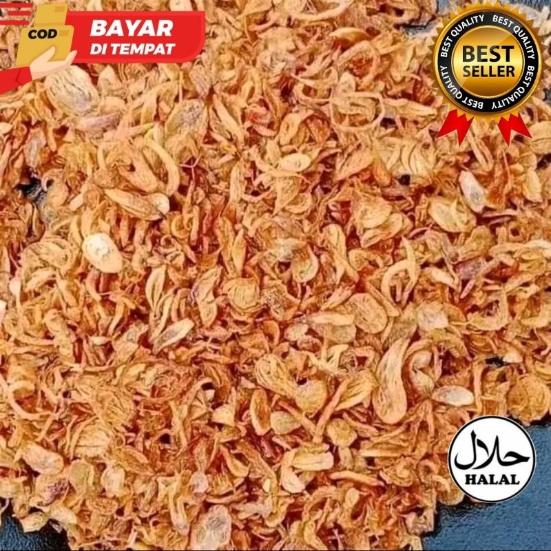 Bawang Goreng Asli 1 kg [ A ] •Termurah Brambang Asli Brebes Bumbu Masak