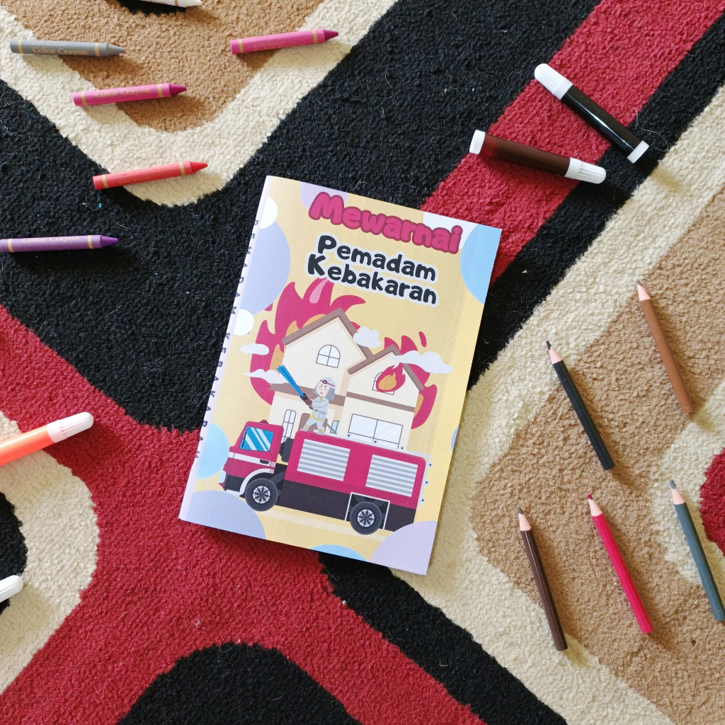 

Buku Mewarnai Aktivitas Pertamaku Mewarnai Petugas Pemadam untuk Anak 3 4 5 6 Tahun 14 Halaman