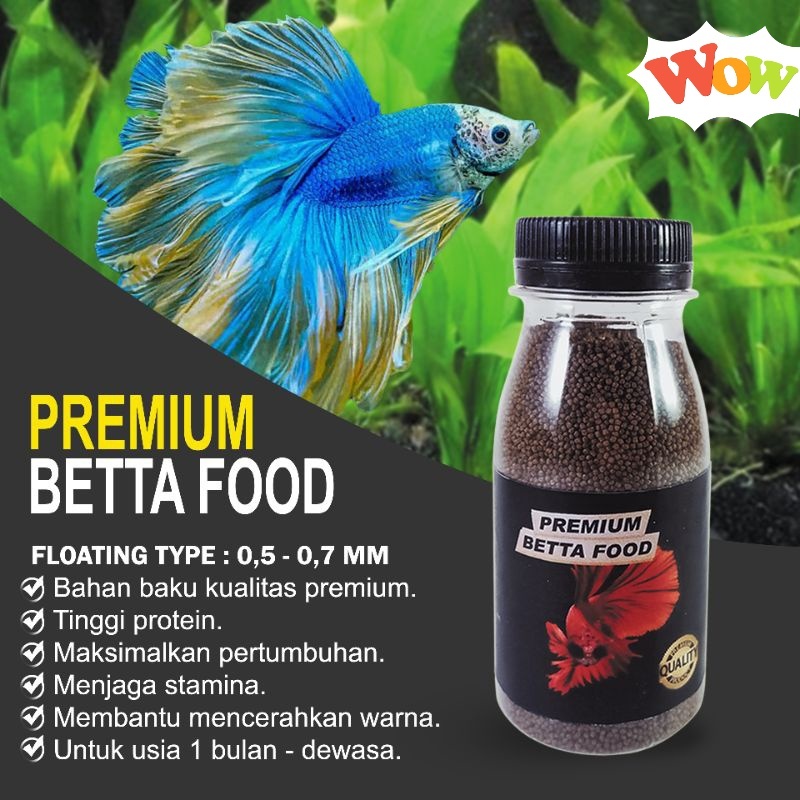 Pelet ikan cupang Premium untuk Pertumbuhan dan Mutasi warna