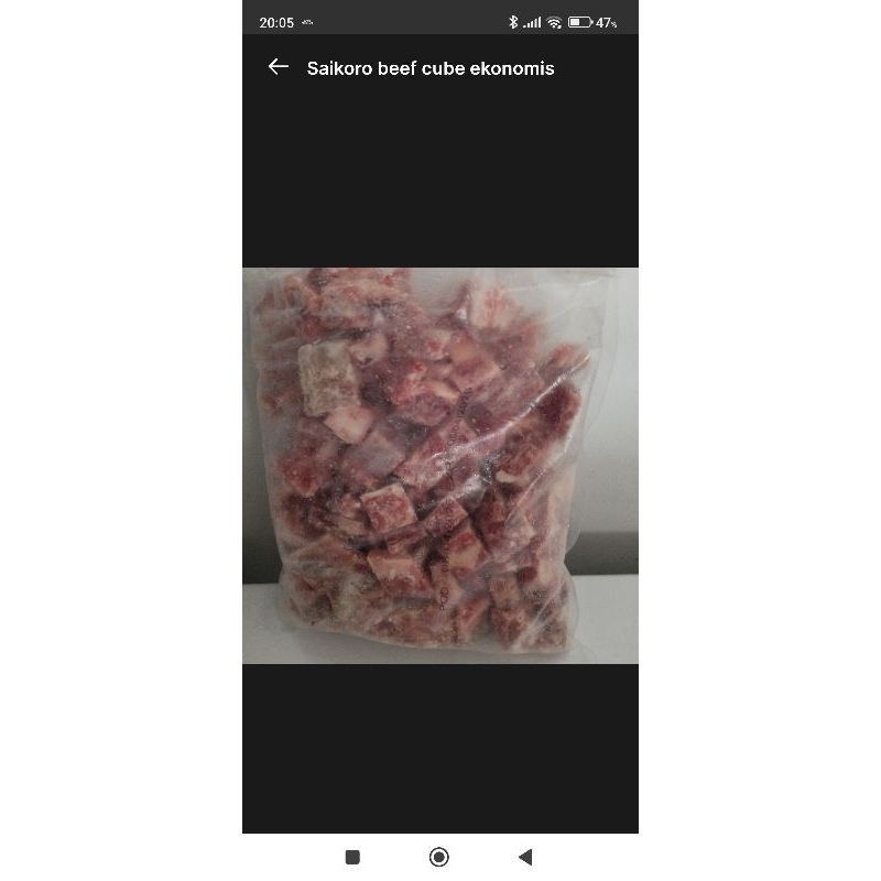 

Saikoro cube beef ekonomis Grade B 1 kg murah