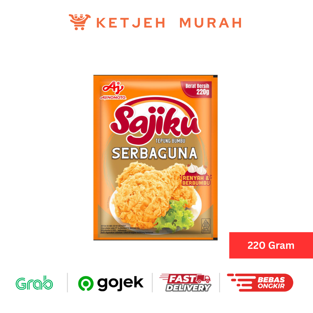 

Sajiku Tepung Bumbu Serbaguna / Multi Purpose Seasoned Flour 220 Gram