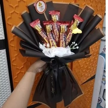 

(Hadiah Ulang Tahun) Bouquet Snack W&N Bouquet Bisa Request Warna dan Snack [Ready No PO]