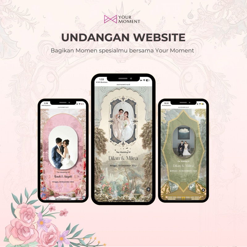 Undangan Website Digital Pernikahan Premium Desain
