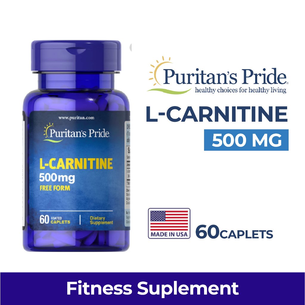 Puritan Pride L-Carnitine 500mg 1000mg Tablet Fitness Supplement