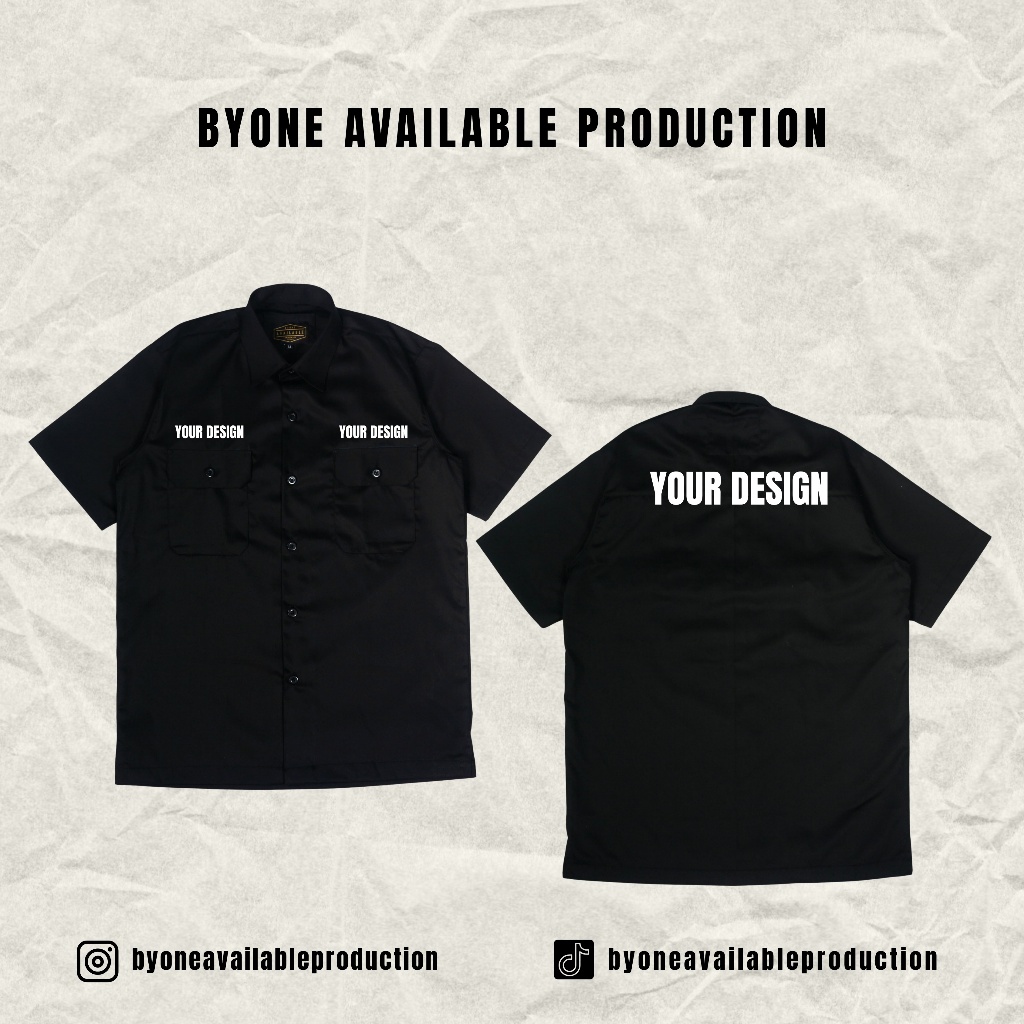 Custom Workshirt Bordir - Custom Workshirt Satuan - Workshirt Bordir Satuan - kemeja custom satuan -