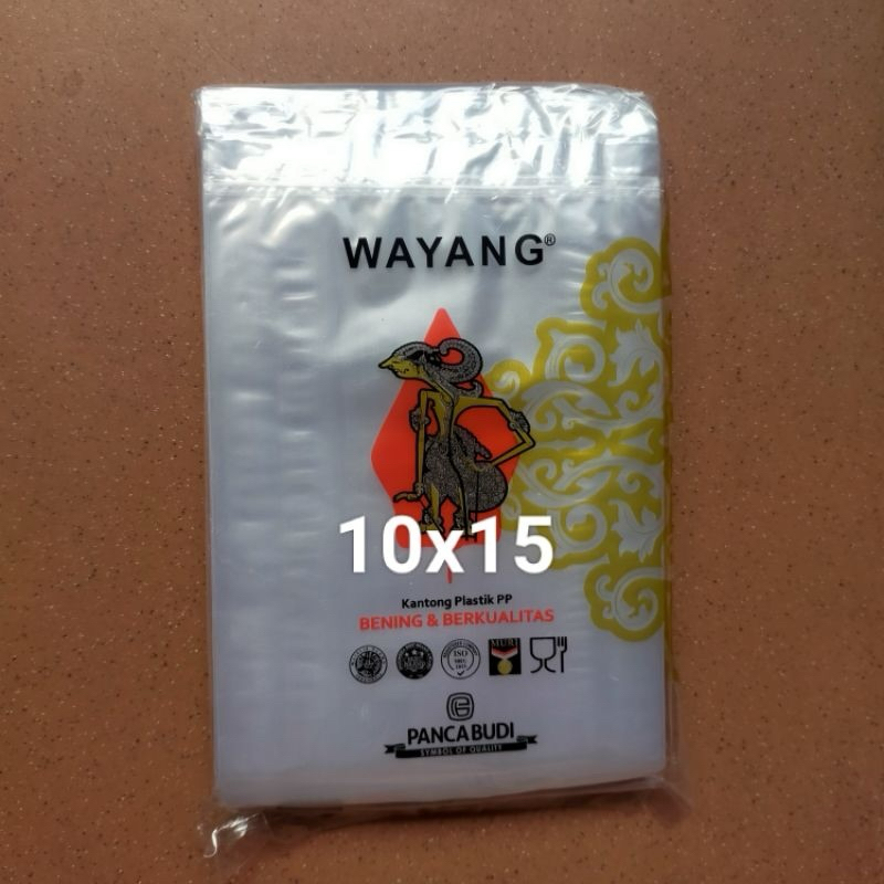 Plastik PP Bening 0.3 Mikron / Wayang 10 x 15