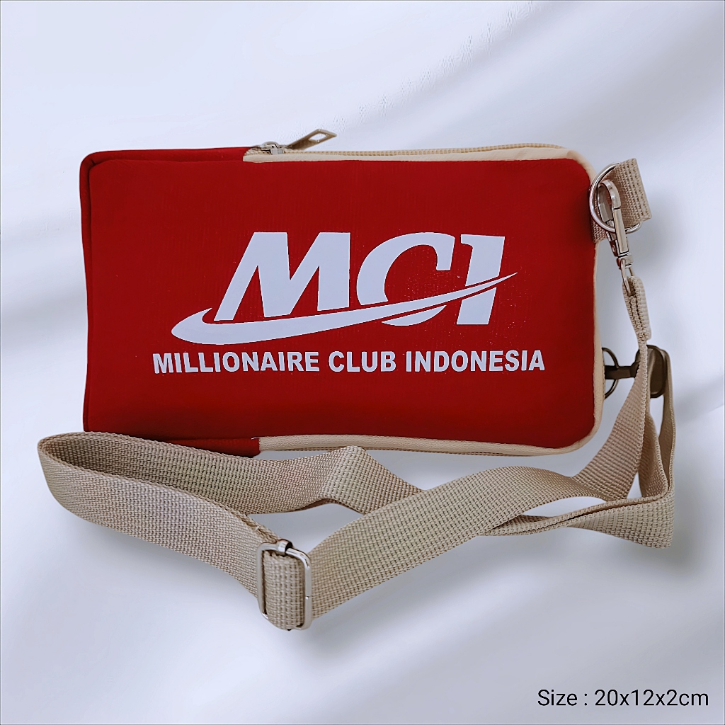 Dompet Mci / Hand Bag clutch 3 reslecting bisa untuk HP ada tali panjang