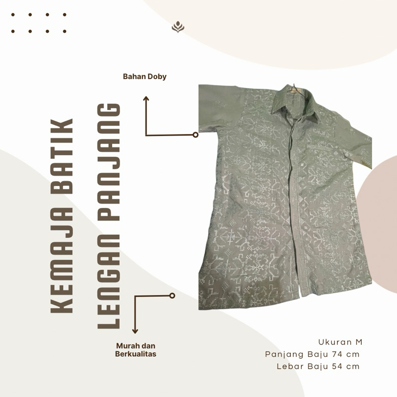 Kemeja Batik Bahan Doby